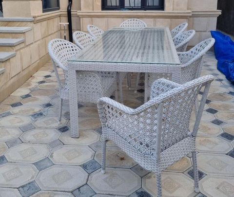 *900₼ həsir Masa desti Satılır‼ 8oturacağı var əla — Bakı