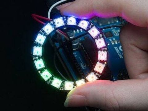 NeoPixel 16‑lı Halqa RGB LED Qiymət: 11 – 16 ədəd ayrı‑ayrılıqda — Bakı