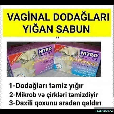 Vaginal dodaqları yiqan sabun — Bakı