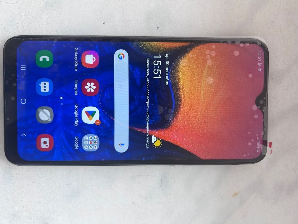 Samsung Galaxy A10, 32 GB, rəng - Göy, Zəmanət, Sensor, Barmaq izi — Samsung, Mehdiabad (2)