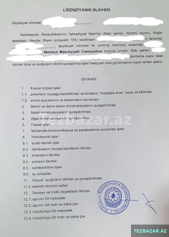 Dövriyyəli Lisenziyalı tikinti şirkəti satılır — Hazır biznes, Bakı (2)