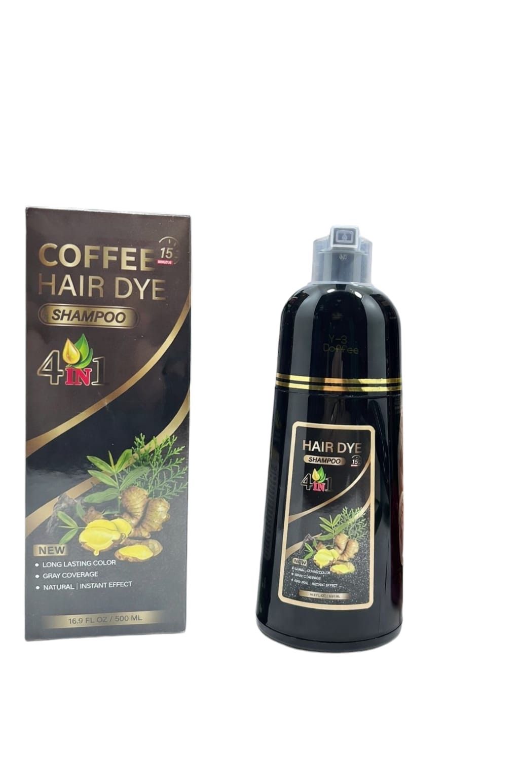 Tonlayıcı şampun saçlar üçün Deep Coffee Hair Dye 4-in-1, 500 ml — Mallar, Bakı