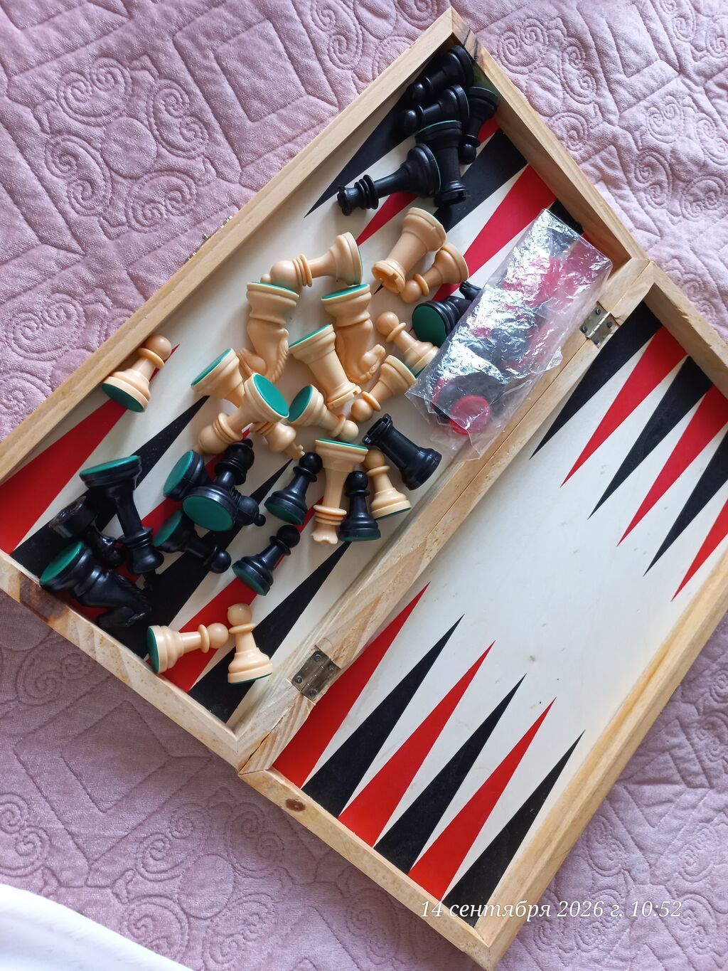Classic Wood 3 in 1 – şahmat, dama və nərd dəsti - Brend: Leon — Stolüstü və kart oyunları, Bakı (2)