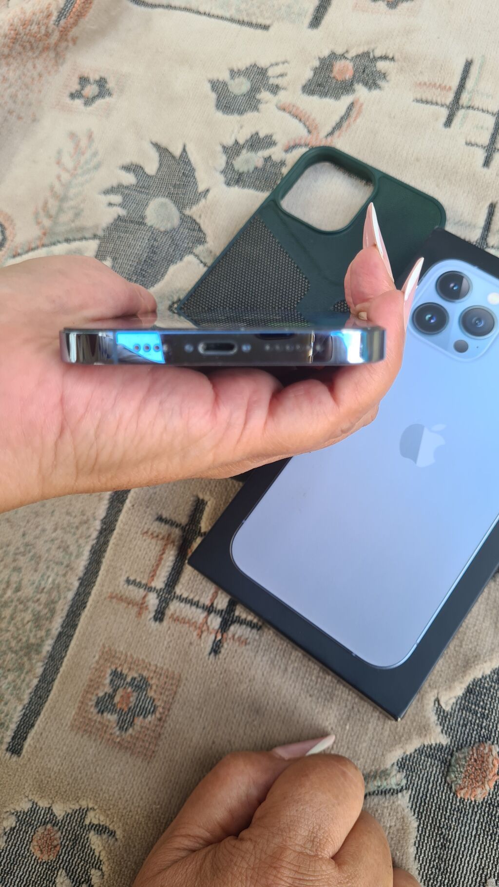 IPhone 13 Pro Max, 256 GB, Blue Titanium, Simsiz şarj, Face ID — Apple iPhone, Bakı (2)