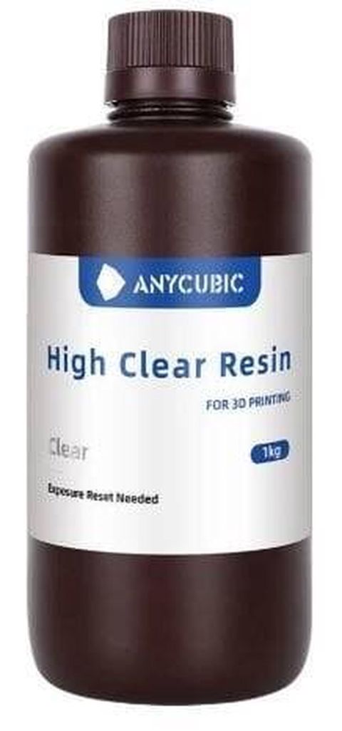 Anycubic High Clear Reçine – Şəffaf, 1 kq 3D printerlərin reçin basqı — Bakı