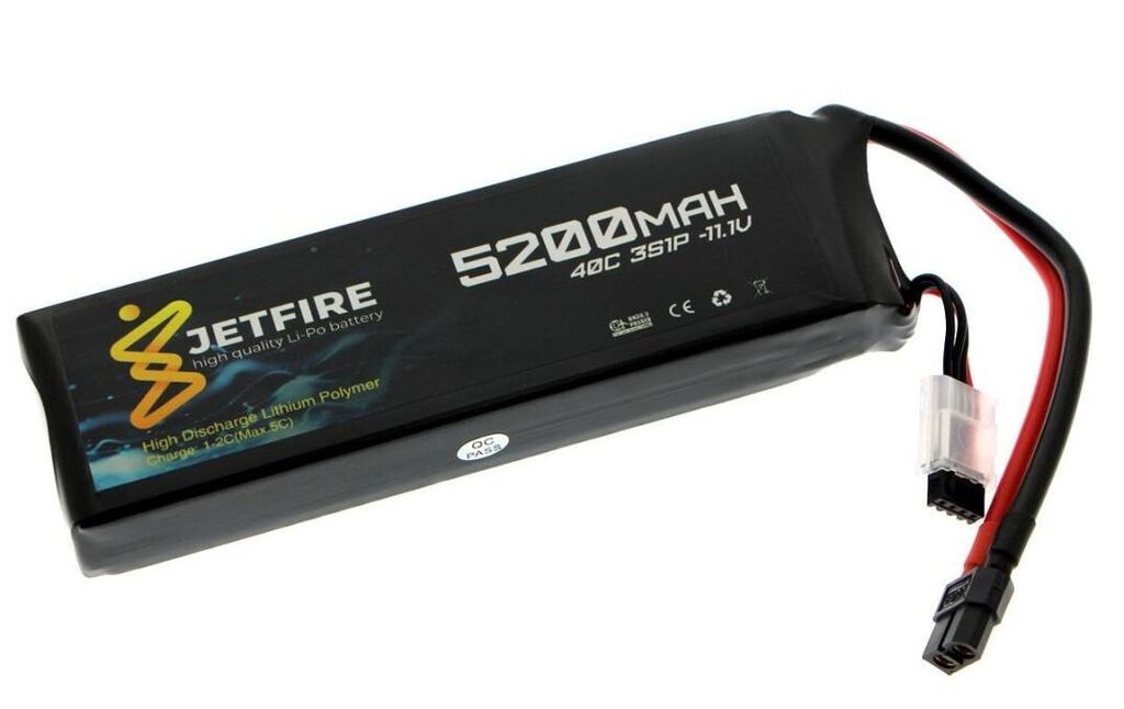 JetFire 11.1V 5200mAh 40C Li‑Po 3S Batareya Yüksək axın tələb edən — Smartfon ehtiyat hissələri, Bakı (2)