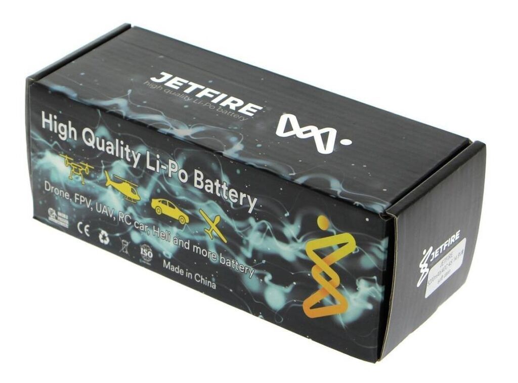 JetFire 14.8V 5200mAh 40C Li‑Po 4S batareya Yüngül və yüksək axınlı — Akkumulyatorlar, Bakı (3)