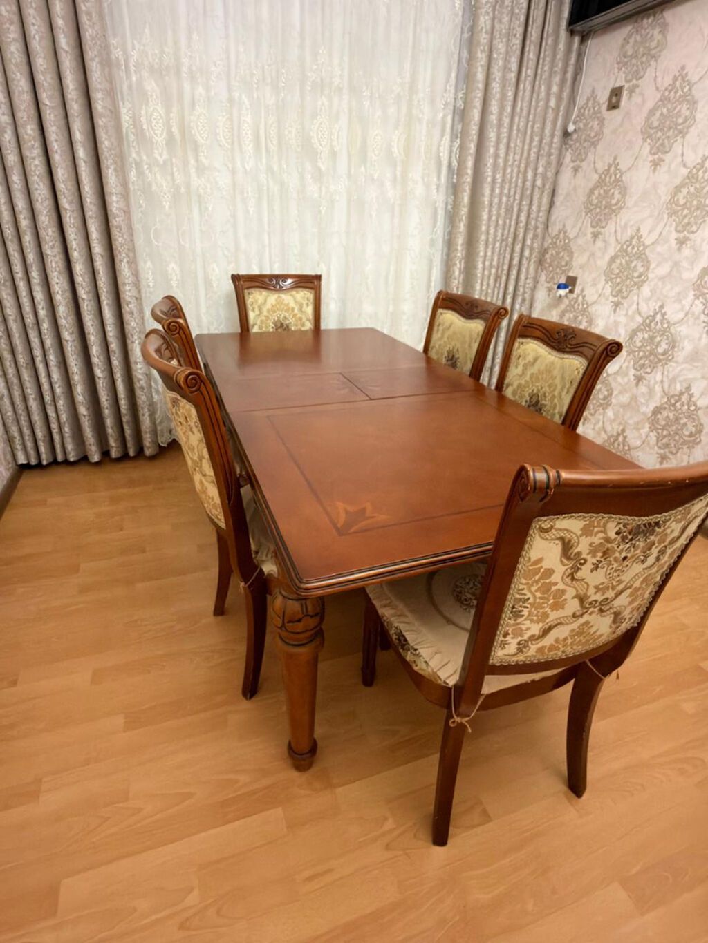 Qonaq otağı üçün, İşlənmiş, Açılan, 6 stul — Masalar və stullar, Bakı (3)
