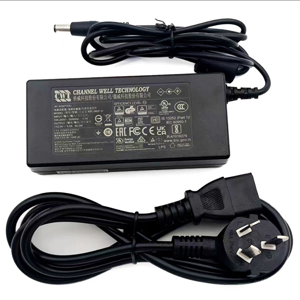 Новый оригинальный блок питания CWT KPL-060F-VI 12V 5A (60W) Описание — Noutbuk aksesuarları, Bakı