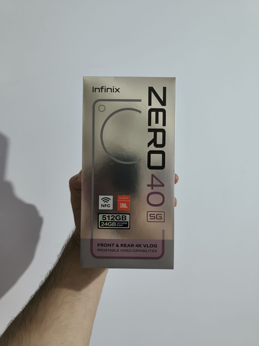 Infinix Zero 40 5G, 512 GB, rəng - Qara, Zəmanət, Sensor, Simsiz şarj — Infinix, Digah