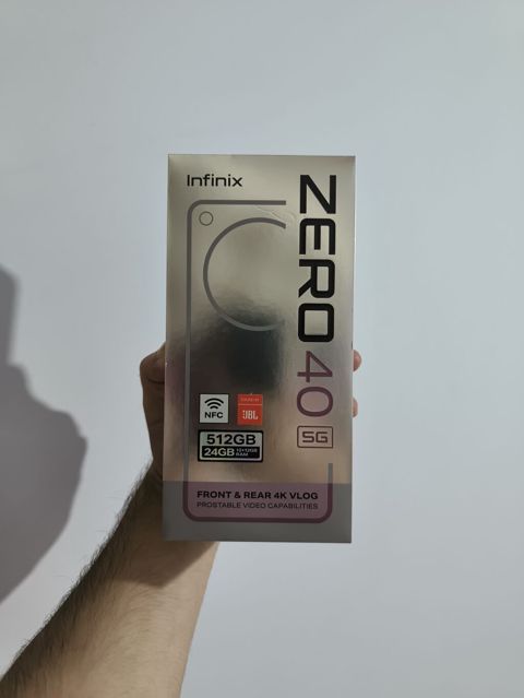 Infinix Zero 40 5G, 512 GB, rəng - Qara, Zəmanət, Sensor, Simsiz şarj — Digah