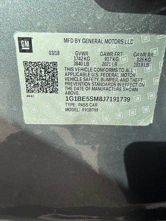 Chevrolet Cruze, 1.4 L, 2018 il, 53 000 km — Avtomobillər, Bakı (3)