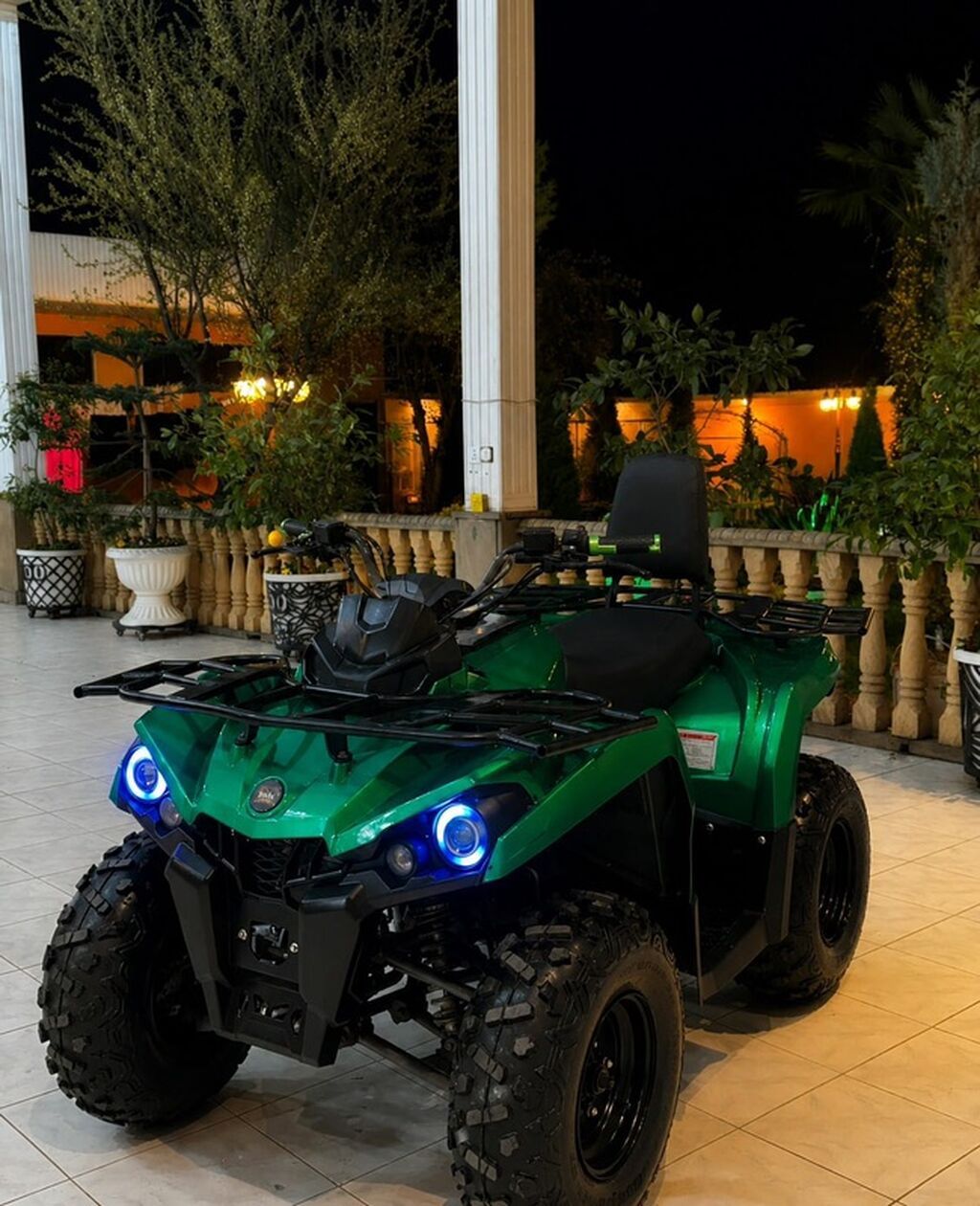 ATV/kvadrosikl – yaşıl rəng, güclü off-road təkərlər və iki rəfli — Kvadrosikllər və baqqilər, Oğuz (5)