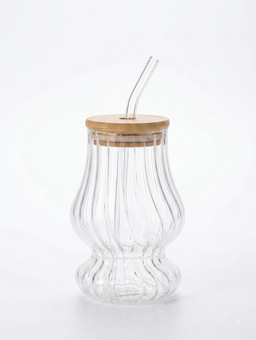 Borucuqlu stəkan 0212, şüşə, şəffaf, 350 ml — Mallar, Bakı