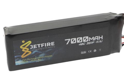 JetFire 11.1V 7000mAh 40C Li-Po 3S batareya Yüksək cərəyan tələb edən — Bakı