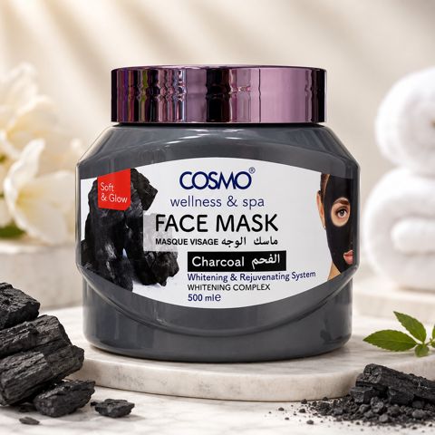 Cosmo Wellness & Spa Charcoal Face Mask, Kömür Tərkibli Üz Maskası, 500 ml — Bakı