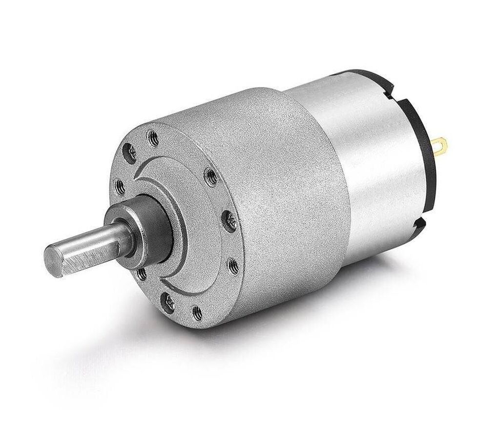 24V 120 RPM 37mm Reduktorlu DC Motor Robot layihələrində sıxlıqla — Transmissiya, Bakı