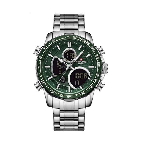 Kişi qol saatı Naviforce NF9182 Silver Green — Bakı