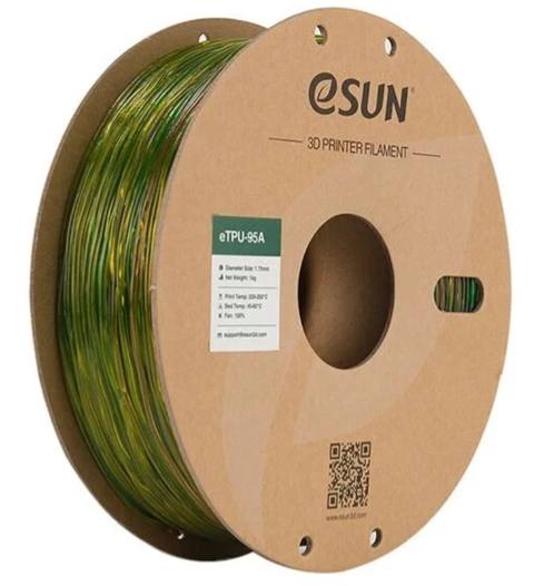 Esun eTPU-95A 1.75 mm Filament – Göyqurşağı rəngi, 1 kq TPU materialı — Robotzade Azərbaycan — Electronics