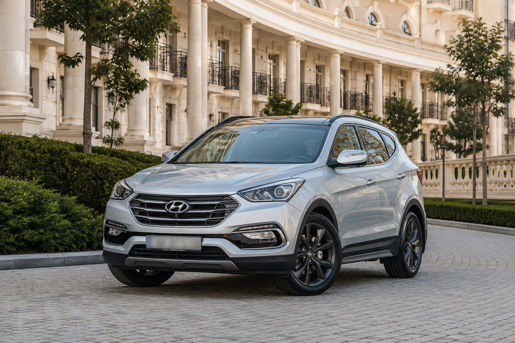 Hyundai Santa Fe, 2.0 L, 2017 il, 65 000 km — Avtomobillər, Bakı (2)
