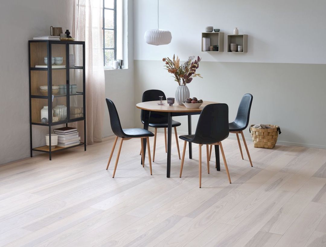 Stul Jysk Jonstrup, polyester, qara/palıdı, 44х87х53 sm, 2 əd — Stullar, Bakı (2)