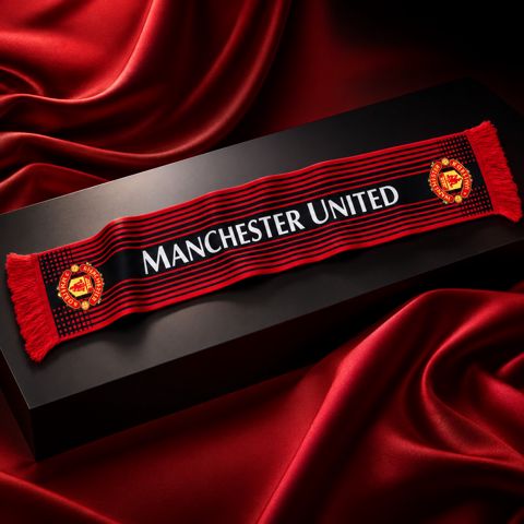 Azarkeş şərfi Manchester United, 140x15 sm, qırmızı — Bakı