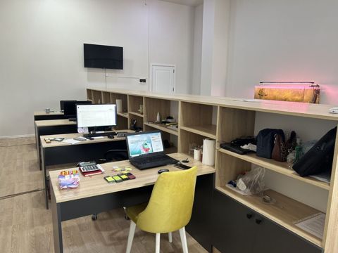 Ofis üçün modul işçi masaları və rəf sistemi - Komplekt: Uzun modul — Bakı