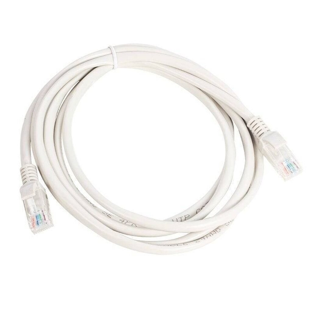 CAT5 Ethernet Kabeli – 2 metr, boz Kompüter, router, modem, TV-box — Şəbəkə və server avadanlığı, Bakı (3)