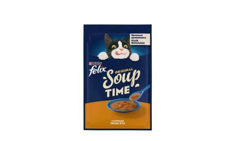 Nəm yem yetkin pişiklər üçün Felix Soup Time Chicken, 48 q — Baku