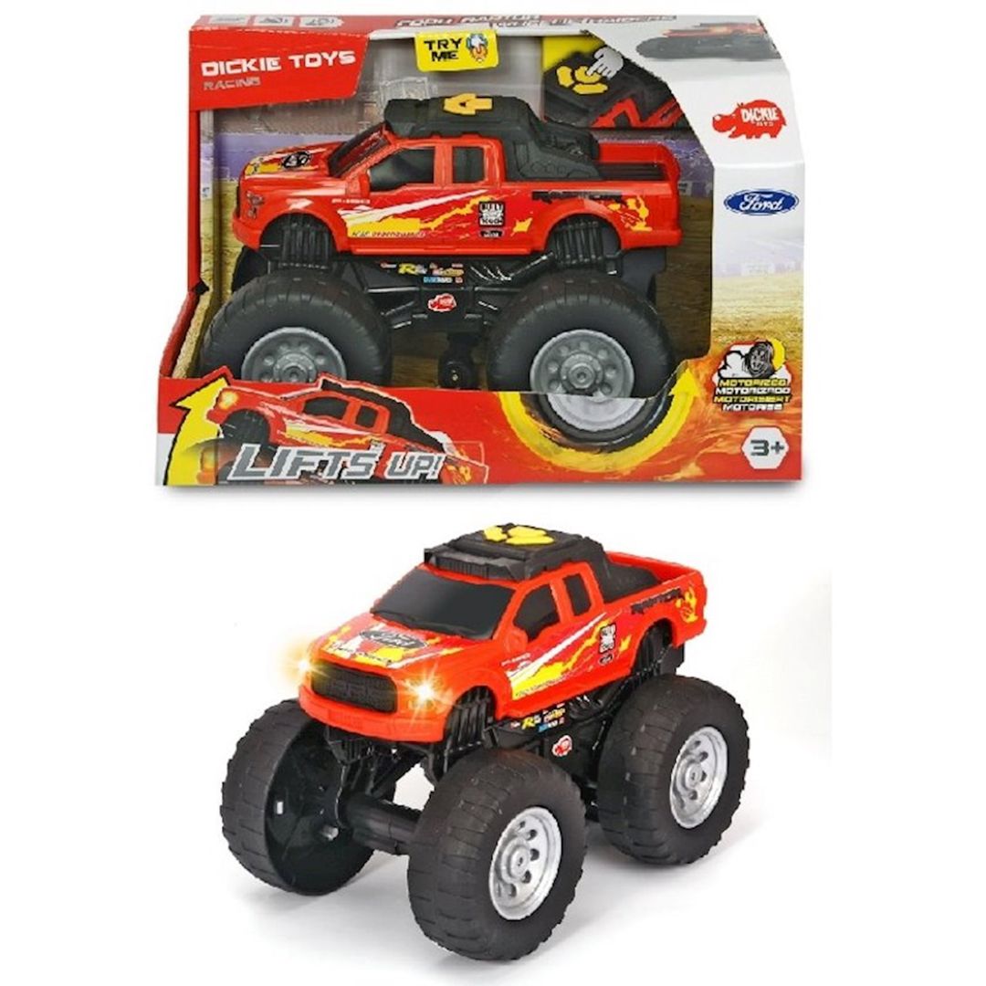 Oyuncaq maşın Dickie Toys reysinqli bədheybəd-trak Ford Raptor 25.5sm, qırmızı — Mallar, Bakı