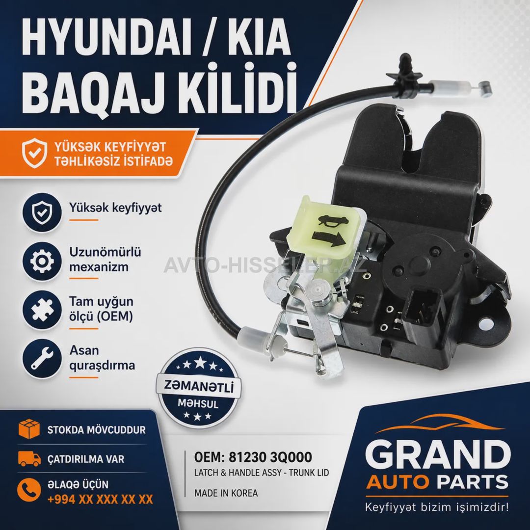 Hyundai Kia baqaj zamoku — Kuzov hissələri, Bakı
