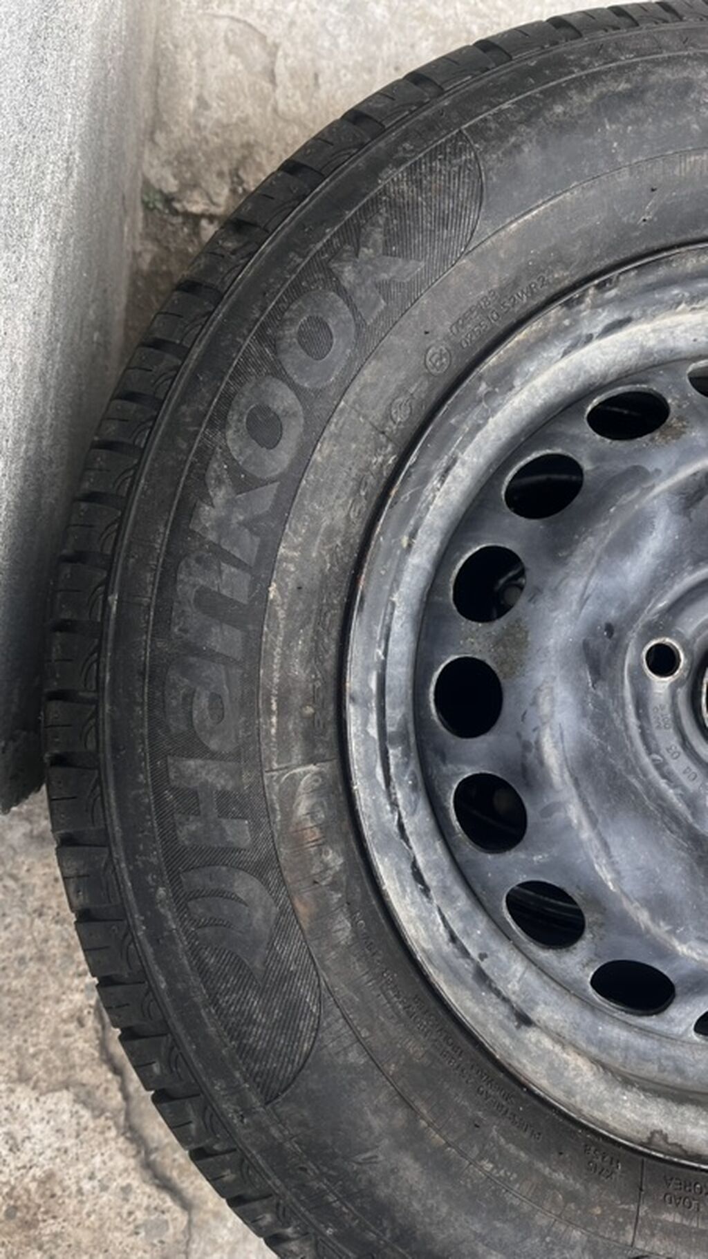 2 ədəd təkər və disk komplekti - Brend: Hankook - Ölçü: 185/75 R14 — Diskləri, Gəncə (4)