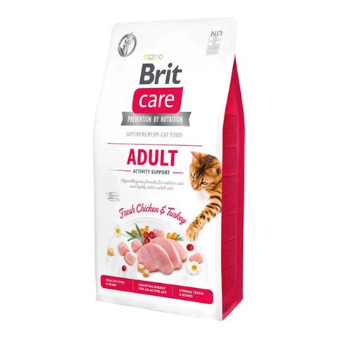 Quru yem Brit Care Cat Grain-Free Adult Activity Support bütün cins yetkin pişiklər üçün 1 kq — Bakı