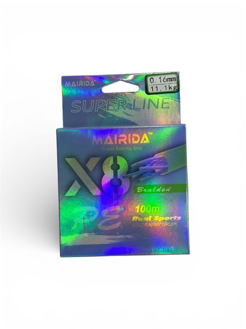 Balıq ovu üçün ip Mairida X8, 0.16mm, 11.1kq — Bakı
