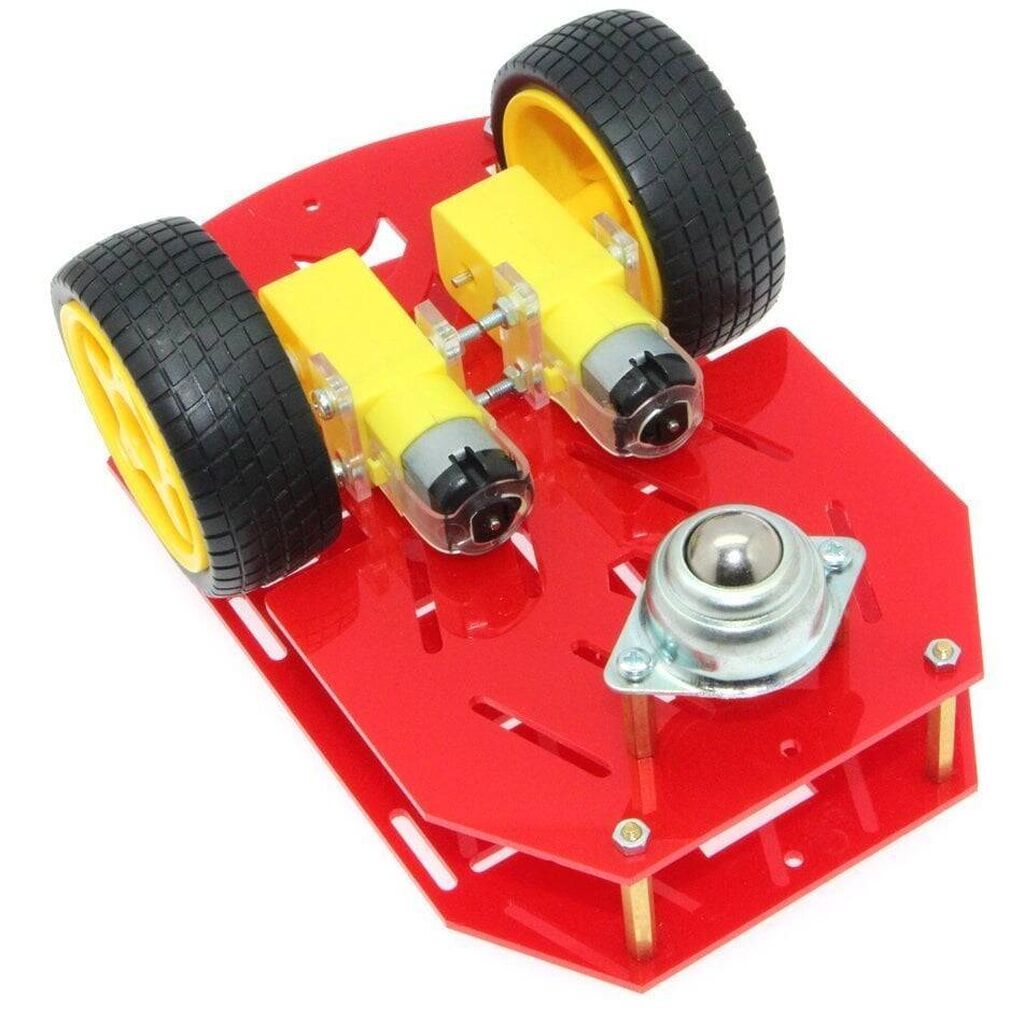 Çoxməqsədli Mobil Robot Platforması – Qırmızı İki mərtəbəli, rəngli — Oyuncaq figuraları, Bakı (3)