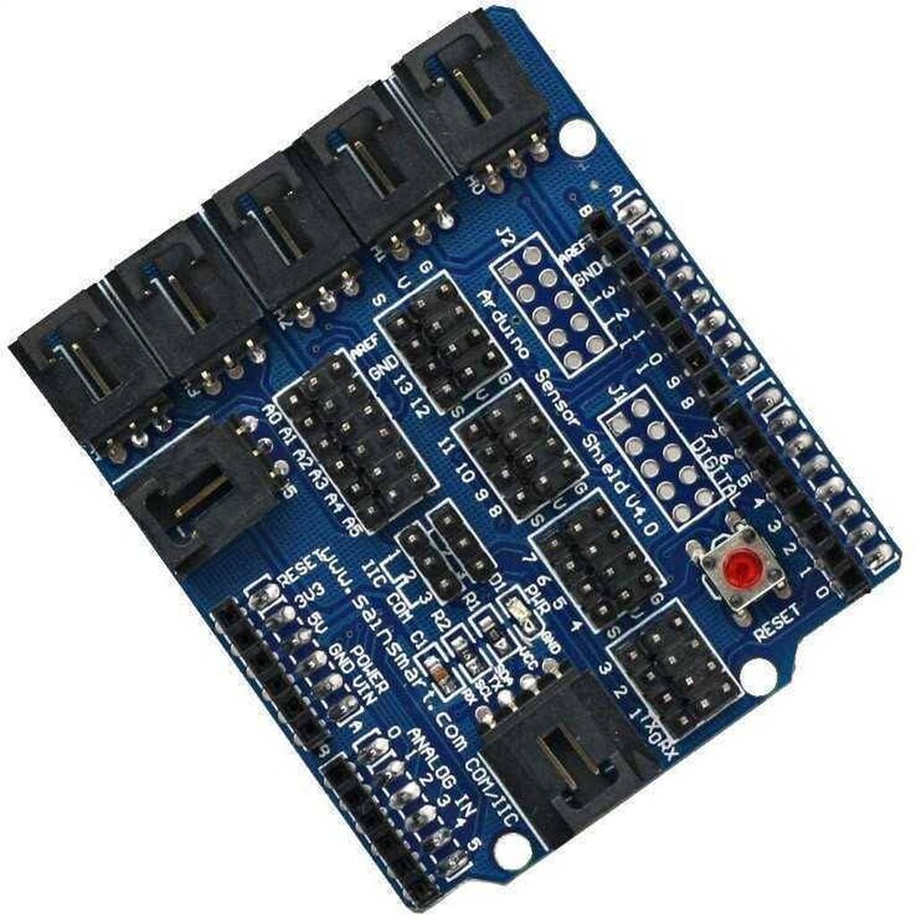 Arduino Uno Sensor Shield V4.0 - Arduino UNO R3 üçün dizayn edilmiş — Avtomobil elektrikası, Bakı (3)