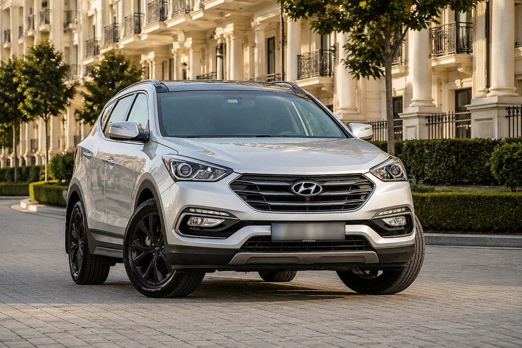 Hyundai Santa Fe, 2.0 L, 2017 il, 65 000 km — Avtomobillər, Bakı (5)
