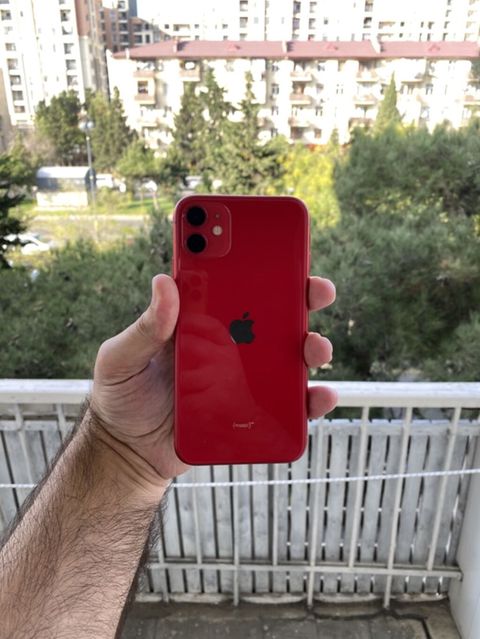 IPhone 11, Qırmızı, Simsiz şarj — Bakı