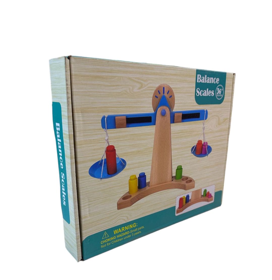 İnkişaf etdirən oyun 02-59TT tərəzi, Montessori, 36+ ay, taxta — Mallar, Bakı (2)