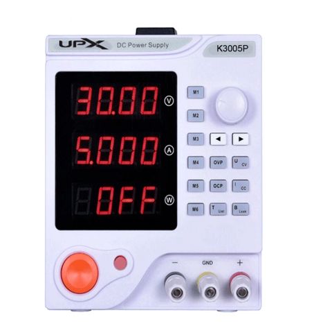 UPX K3005P Tənzimlənə bilən DC Güc Qaynağı – 0-30V / 0-5A UPX enerji — Bakı