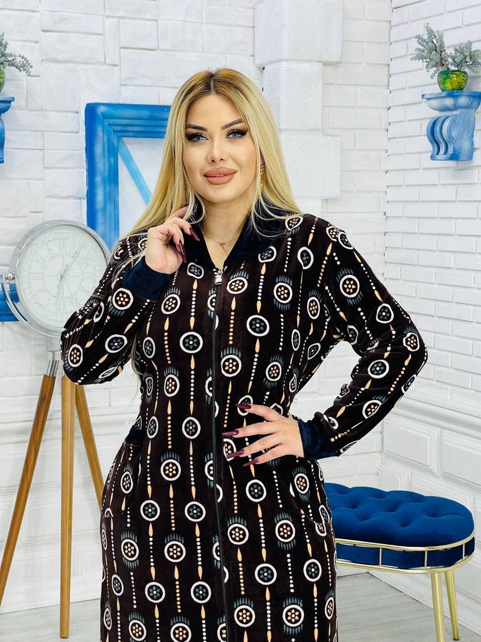 Ev xələti, qara, velür, ölçü 6XL — Mallar, Bakı (3)