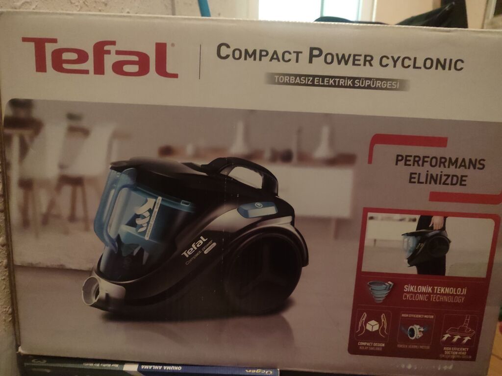 Tefal Compact Power Cyclonic – torbasız elektrik süpürgəsi.əla — Tozsoran, Bakı (3)