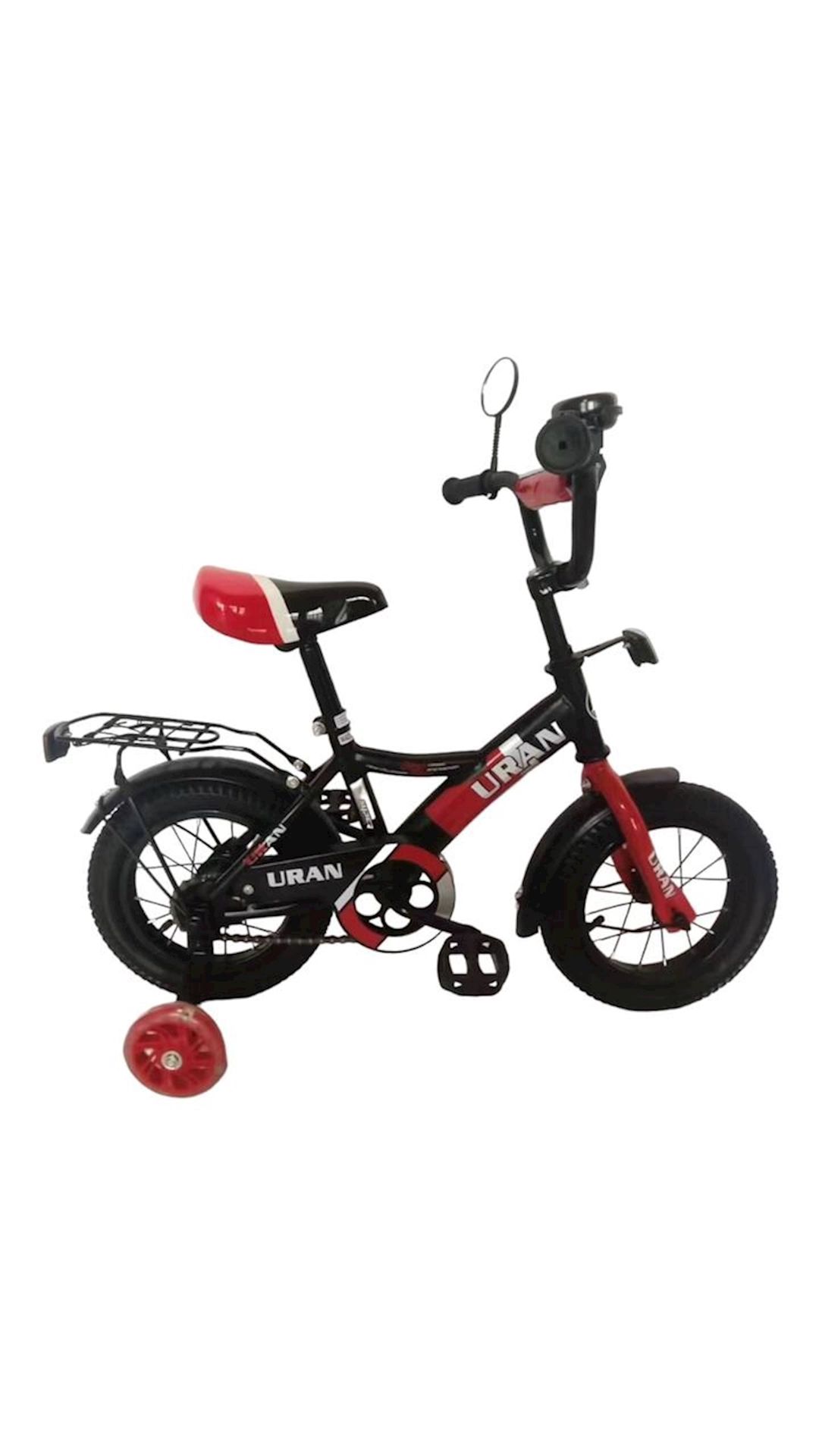 Uşaq velosipedi Uran 12", qara/qırmızı — Velosipedlər, Bakı
