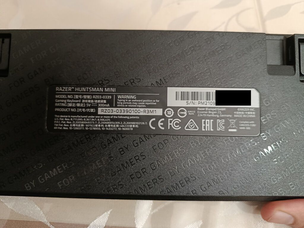 Razer Huntsman Mini Türkiyədən sifariş olunub. Uzun müddət səliqəli — Klaviaturalar və siçanlar, Bakı (3)