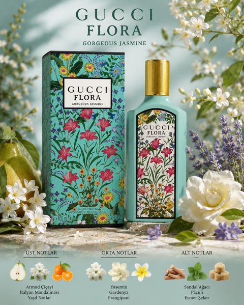 No Brand Flora Gorgeous Jasmine qadınlar üçün ətir suyu 100 ml — Bakı