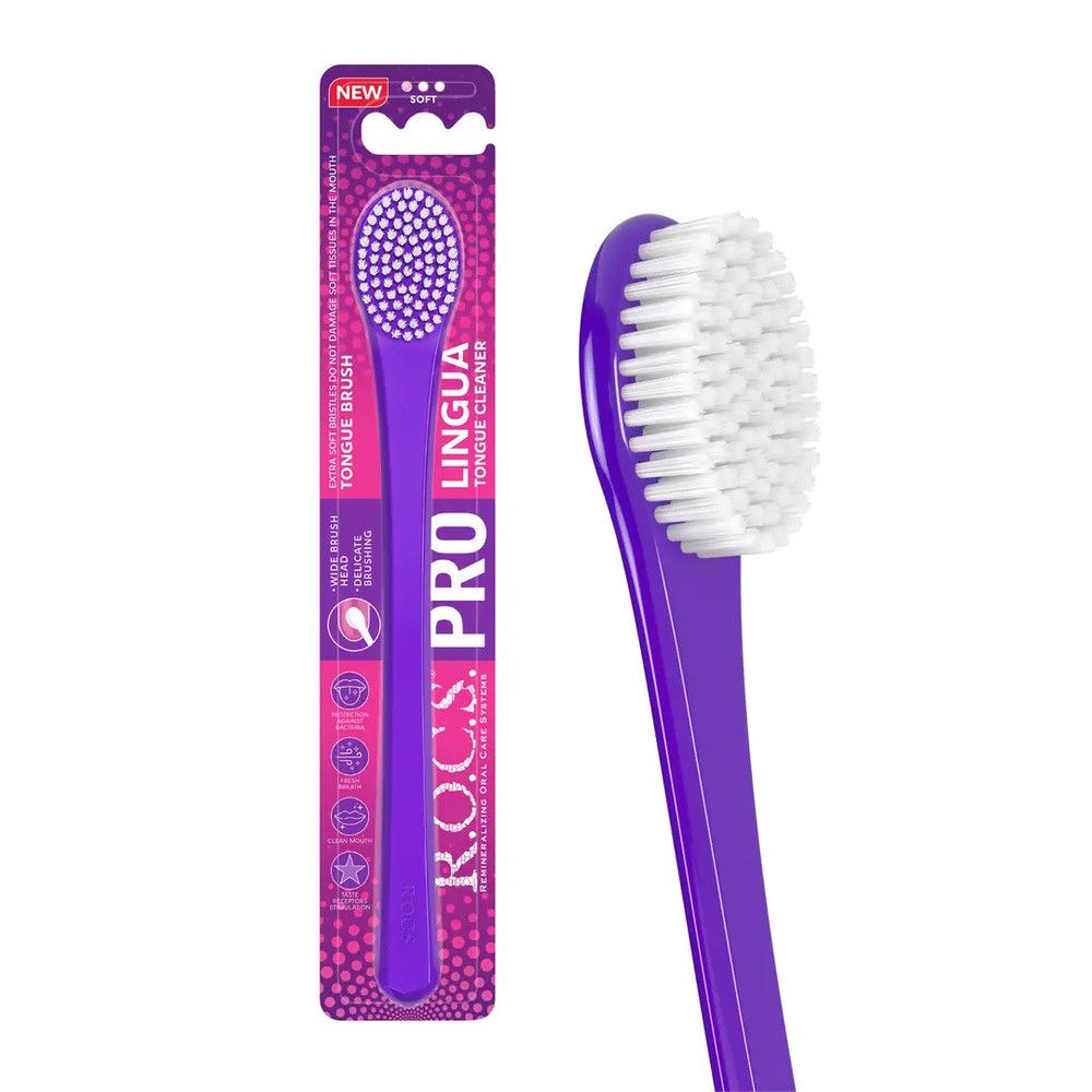 Dil fırçası R.o.c.s, Lingua Tongue Cleaner, 1 əd, yumşaq — Mallar, Bakı