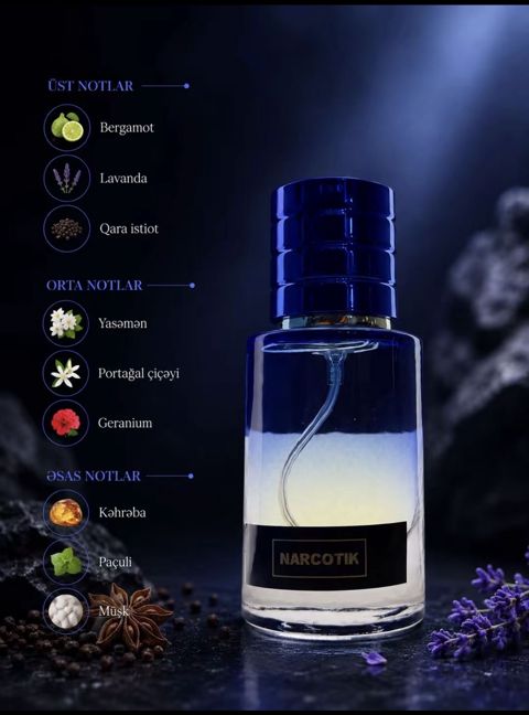 No Brand Narcotik Fleur ətir suyu uniseks, 20 ml — Bakı