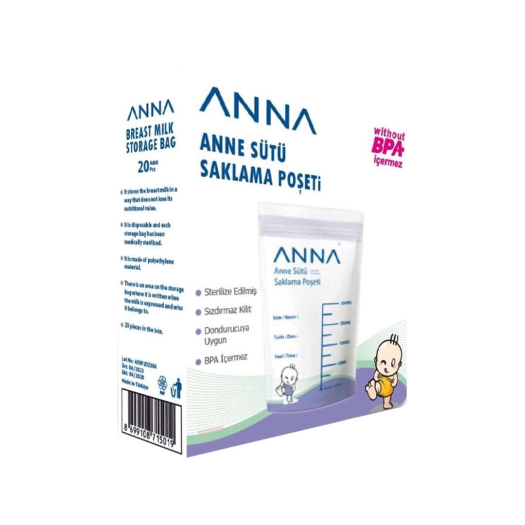 Ana südü saxlama paketləri Anna, 180 ml, 20 ədəd — Mallar, Bakı
