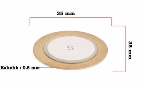 Piezo Disk 35 mm 35 mm diametrli piezo disk. Vibrasiya müəyyən etmə — Bakı