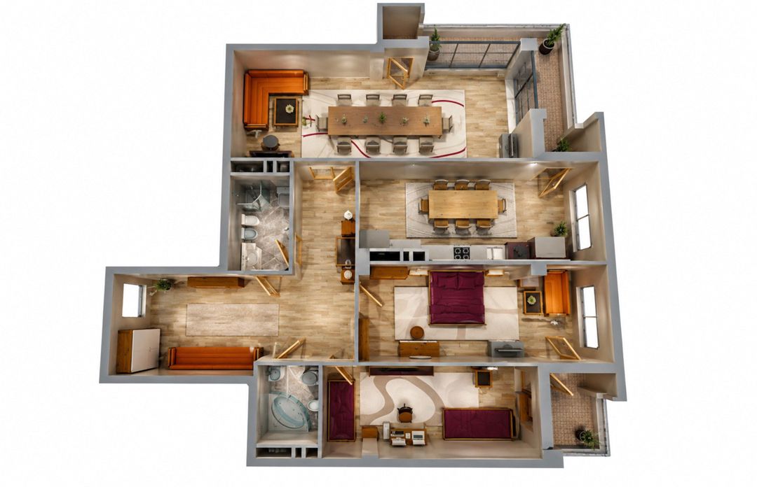 Satılır 3 otaqlı yeni tikili 153 m² — Mənzil, Bakı (11)